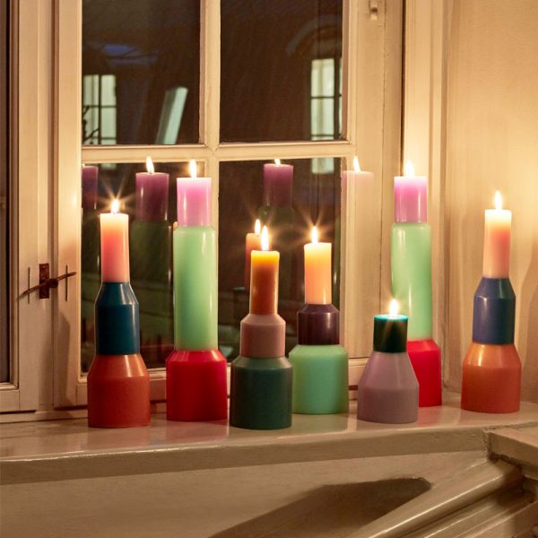 Pillar candle – kaars – mint - Afbeelding 4