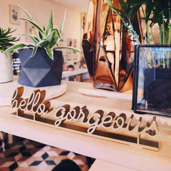 3D quote - grow wild child - goud - Afbeelding 3