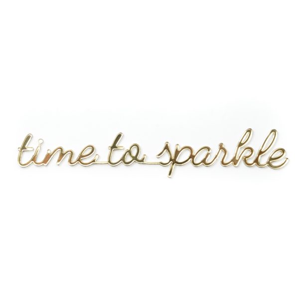 A5 quote - time to sparkle - goud