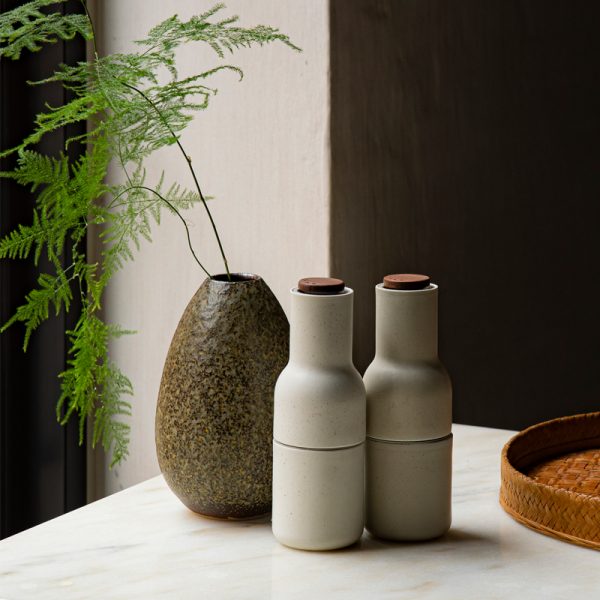 Bottle grinders – peper en zoutmolen – green & beige - Afbeelding 3