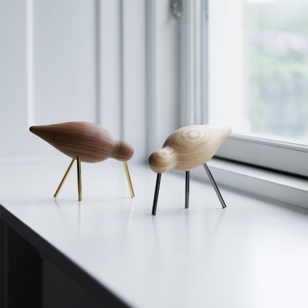 Shorebird - decoratie - walnoot - Afbeelding 3