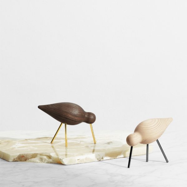 Shorebird - decoratie - walnoot - Afbeelding 2