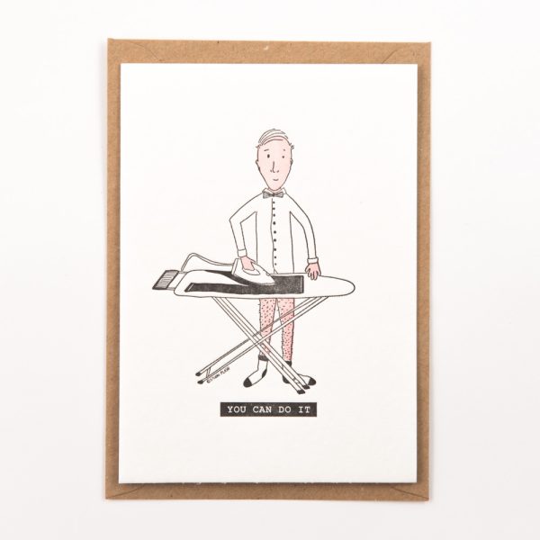 You can do it,ironing - wenskaart