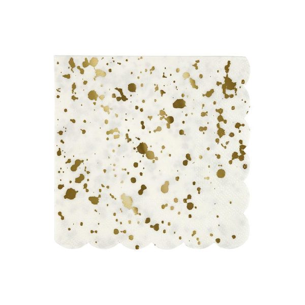 Gold splatter - servetten