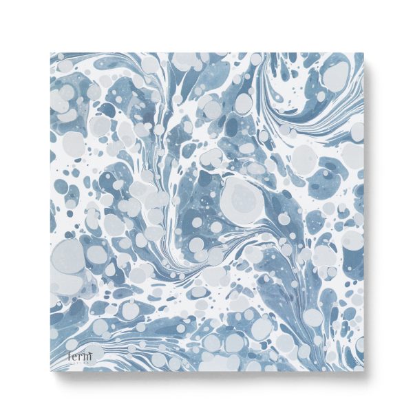 Marble - servetten - dusty blue