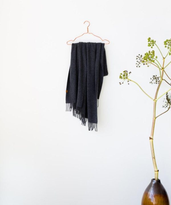 Sjaal rewool - grey - Afbeelding 2