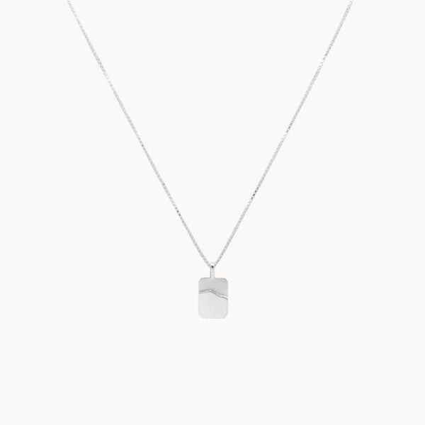 Single wave - ketting- zilver