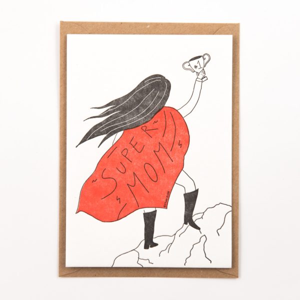 Super mom - wenskaart