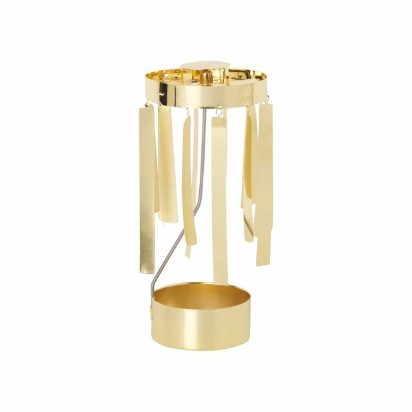 Tangle - theelichthouder - goud