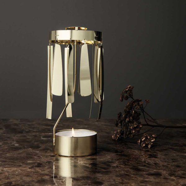 Tangle - theelichthouder - goud - Afbeelding 2