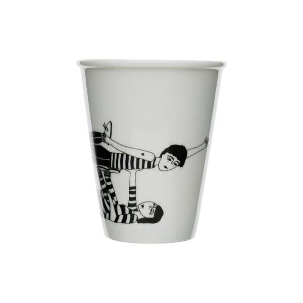 Flying couple - beker