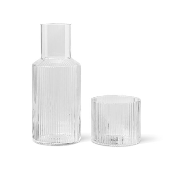 Ripple carafe set - karaf - clear - Afbeelding 2