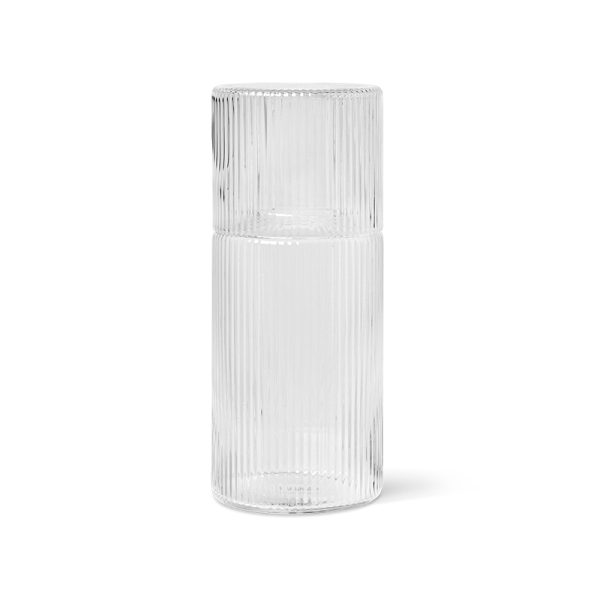 Ripple carafe set - karaf - clear - Afbeelding 3