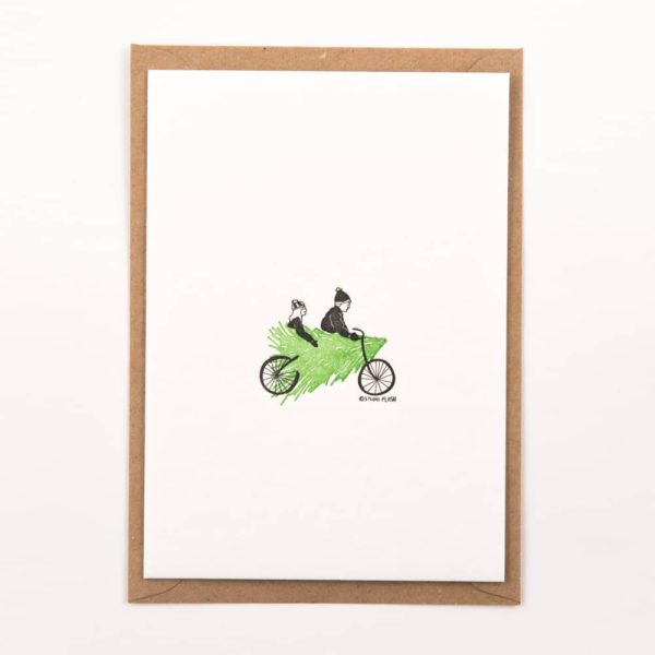 Christmas bike- wenskaart