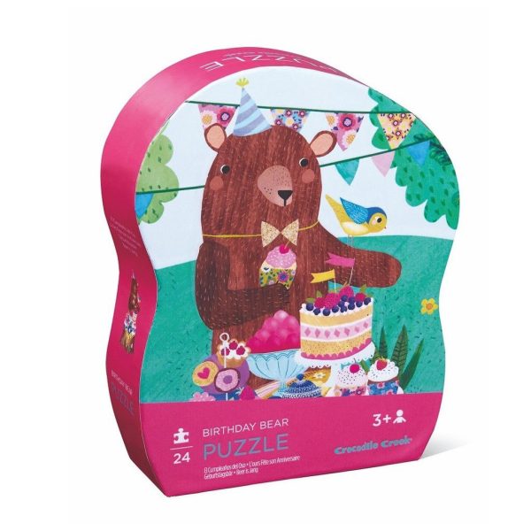 Mini puzzel - birthday bear - 24 stukjes