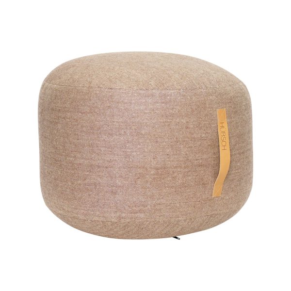Herringbone - poef - bruin