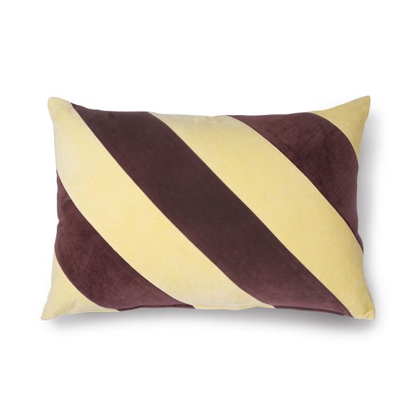 Striped - fluwelen kussen