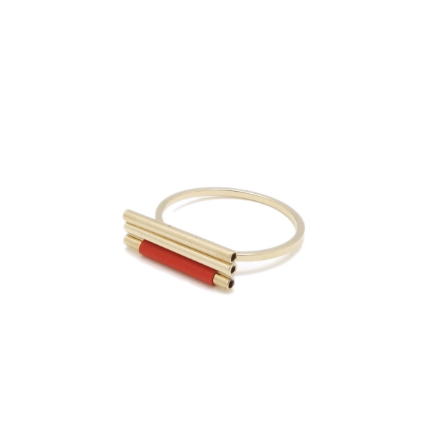 Lines - Ring - tangerine