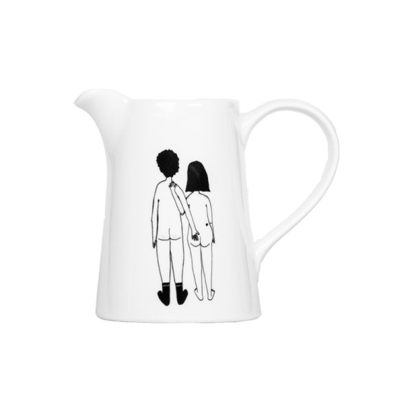 Naked couple back - kleine kan - Afbeelding 2