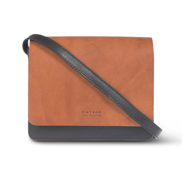 Audrey mini - handtas - black/cognac classic leather - Afbeelding 5