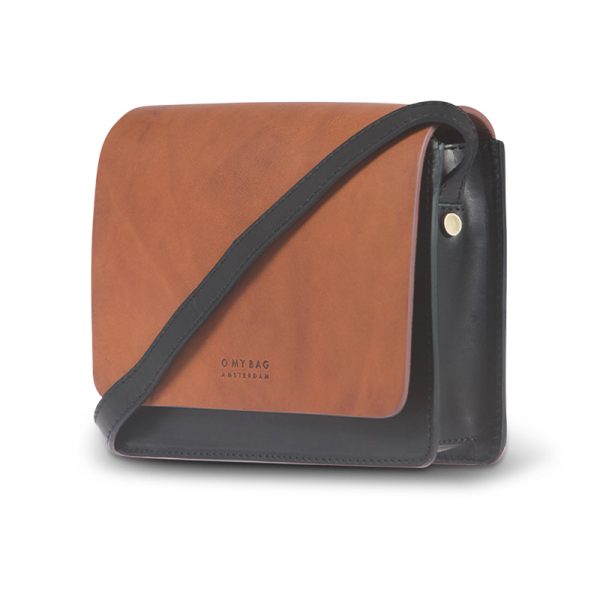 Audrey mini - handtas - black/cognac classic leather - Afbeelding 6