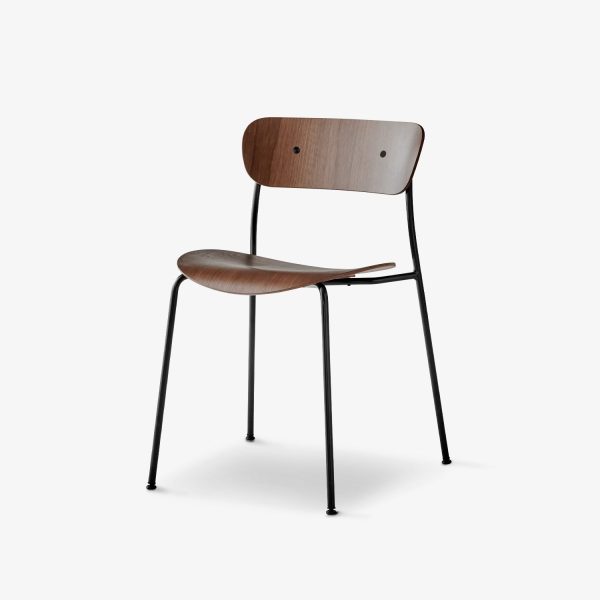 Pavilion - stoel - av1 - lacquered walnut