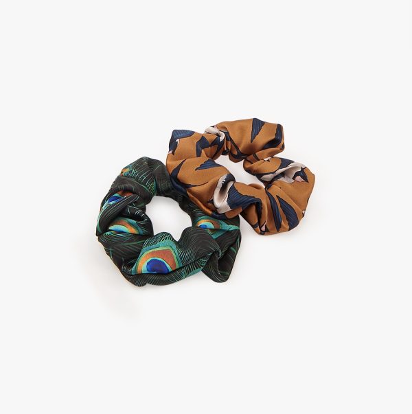 wouf peacock swallow scrunchies