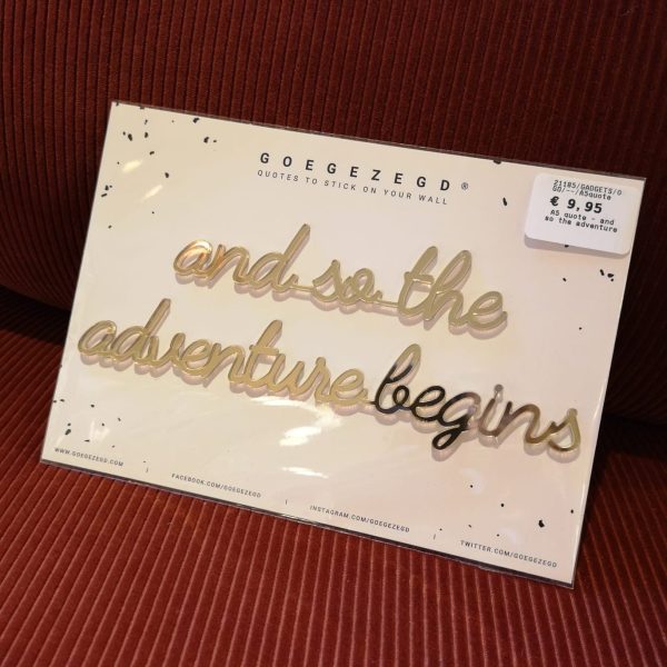 A5 quote - and so the adventure - gold