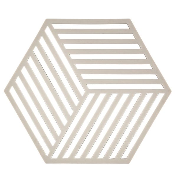 zone potonderzetter hexagon warm grey