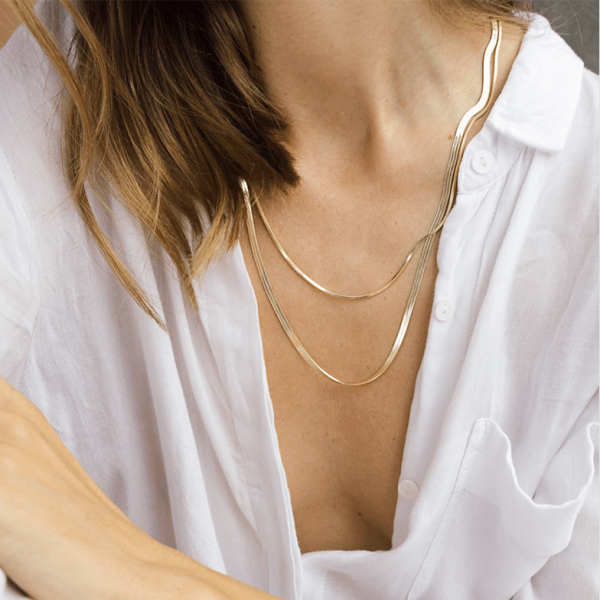 Senna - ketting - goud - Afbeelding 2