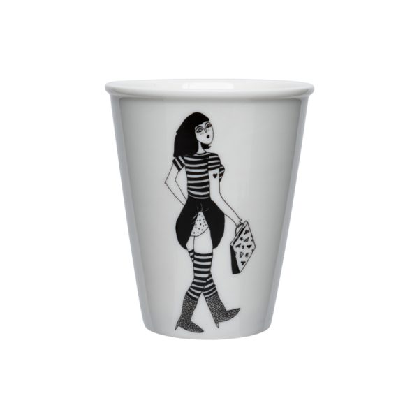 Slip with dots - beker