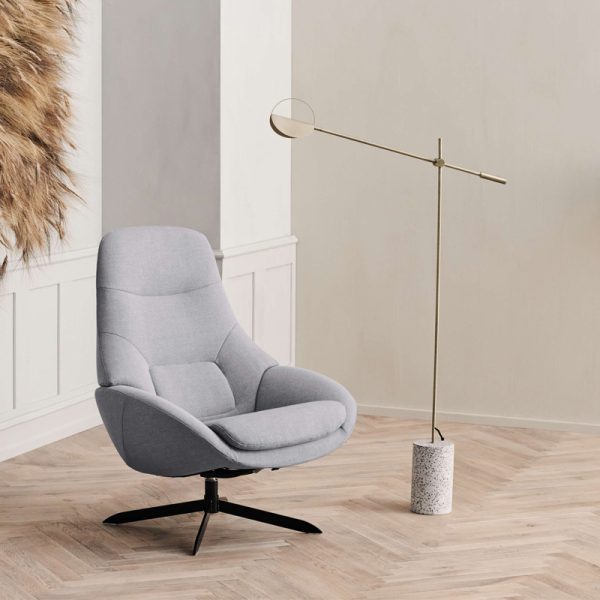 Leaves - vloerlamp - brass/white - Afbeelding 2