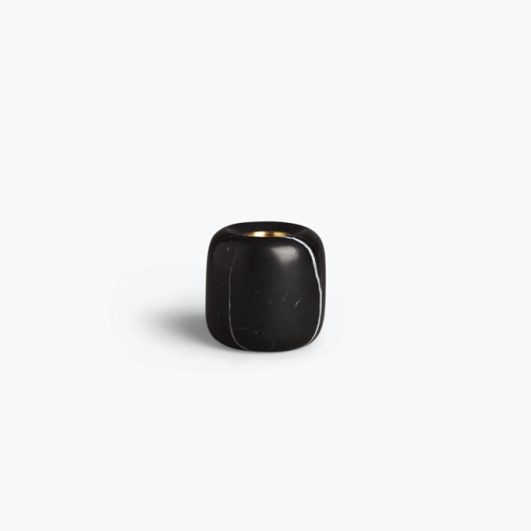 Balance - kaarsenhouder - small/ black marquina