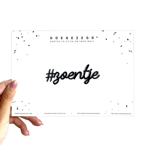 #zoentje - quote - black
