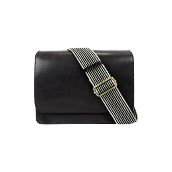 Audrey - handtas - black classic leather - Afbeelding 4