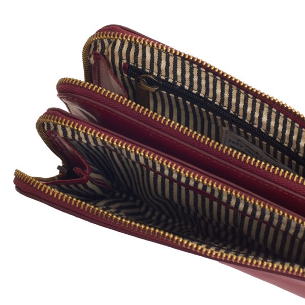Lola - handtas - ruby classic croco leather - Afbeelding 6