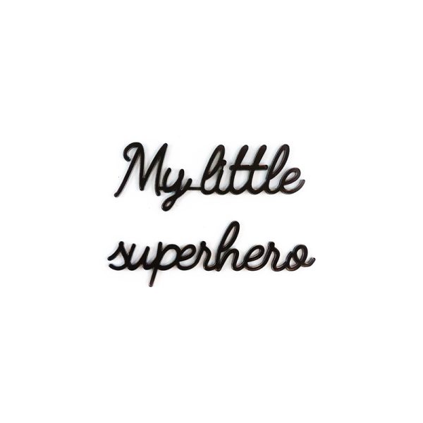 my little superhero - quote - black