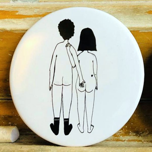Naked couple back - magneet