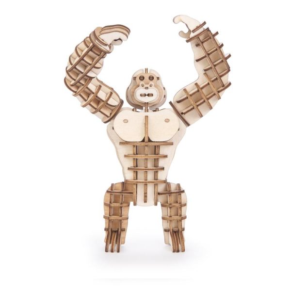 kikkerland 3D houten puzzel gorilla