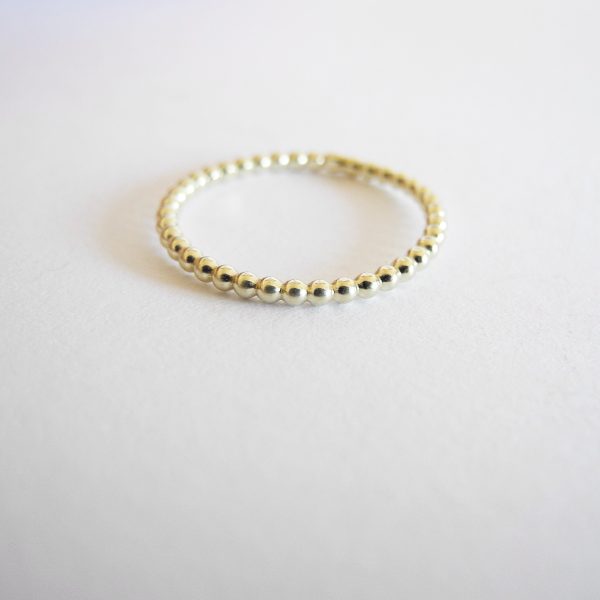 Nimzu beaded ring goud