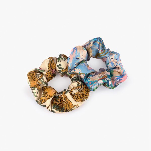 wouf delhi lazy jungle scrunchies