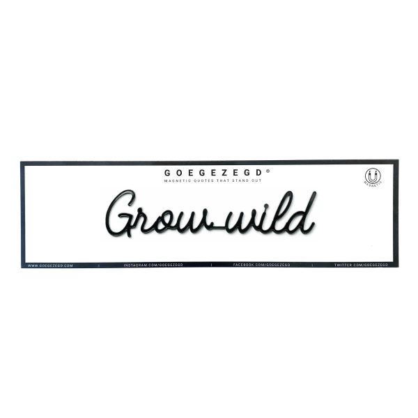 Goegezegd grow wild magneet zwart