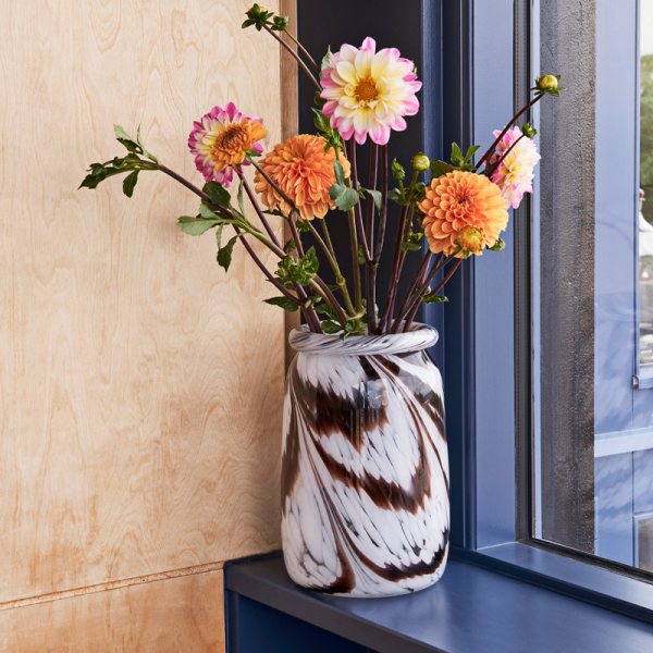 Splash vase roll neck - vaas - coffee - Afbeelding 2