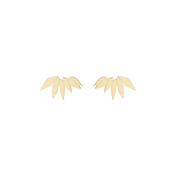Olive leaf large studs