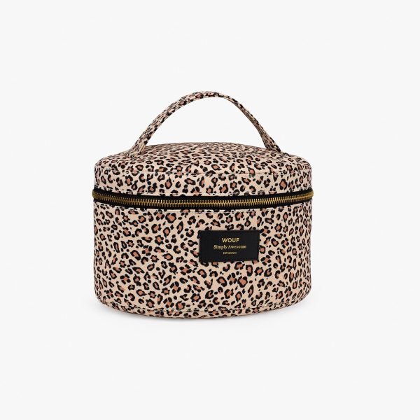 wouf pink savannah xl makeup bag