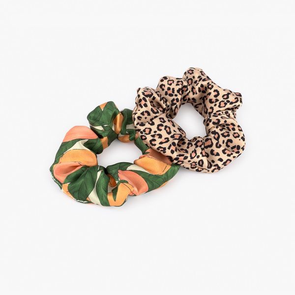 wouf pink savanne peach scrunchie