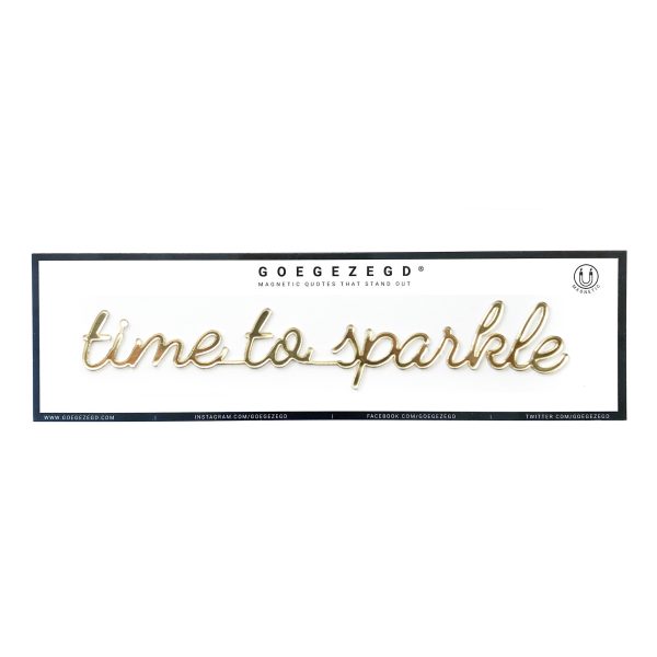 Goegezegd time to sparkle magneet