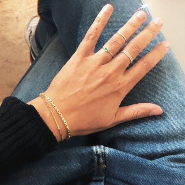 Nimzu rectangle armband goud