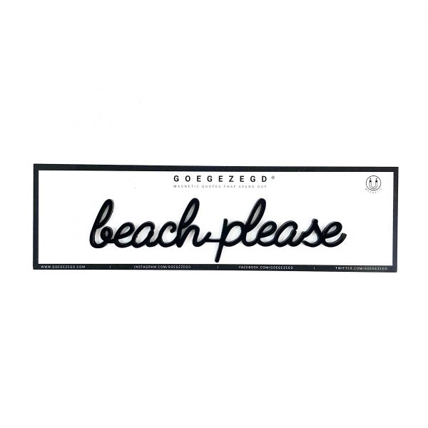 beach please