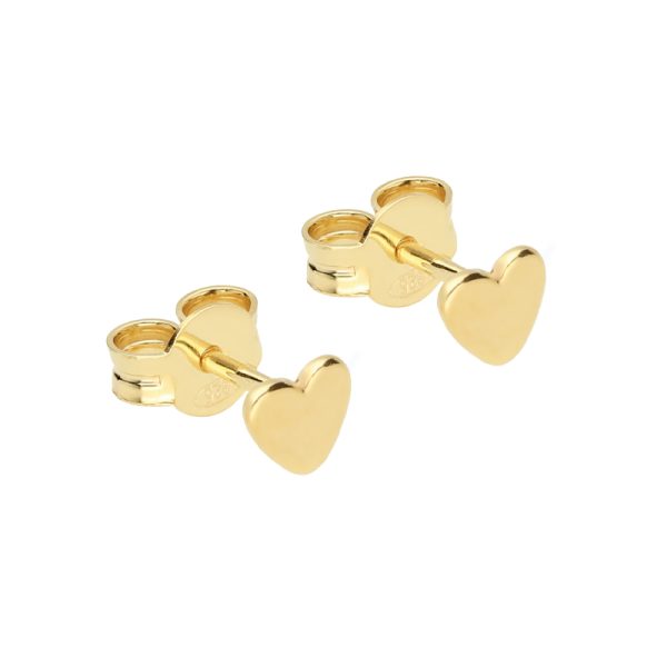 Heart studs – oorbellen – gold